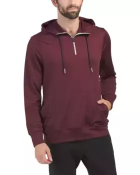 Толстовка Comfort Fit с молнией сзади с начесом сзади Spyder, темно-бордовый