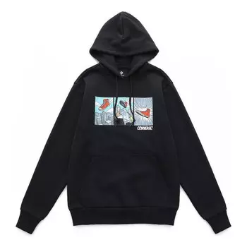 Толстовка comic graphic hoodie 'black' Converse, черный
