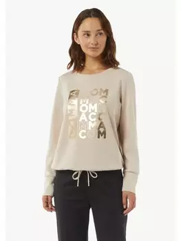 Толстовка comma Sweatshirt langarm, бежевый