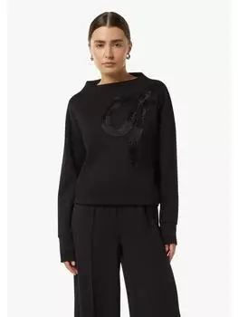 Толстовка comma Sweatshirt langarm, черный