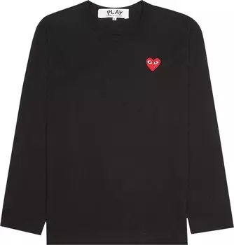 Толстовка Comme des Garçons PLAY Knitted Crew Sweat 'Black', черный