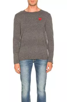 Толстовка Comme des Garons Logo Emblem, серый
