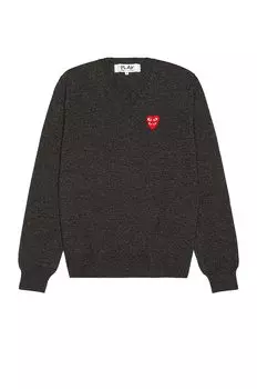 Толстовка Comme des Garons V-Neck Pullover, серый