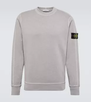 Толстовка Compass из хлопкового джерси Stone Island, бежевый