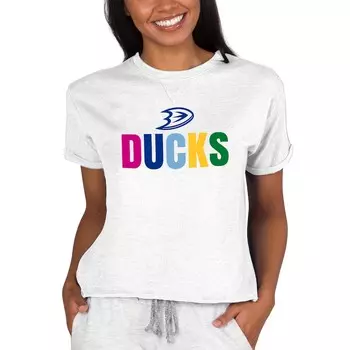 Толстовка Concepts Sport Anaheim Ducks, серый