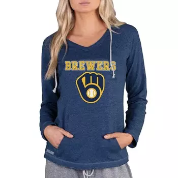 Толстовка Concepts Sport Milwaukee Brewers, нави