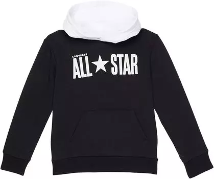 Толстовка Converse All Star Color-Block Fleece Pullover, черный