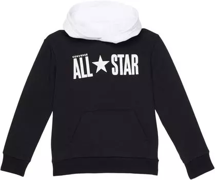Толстовка Converse All Star Color-Block Fleece Pullover, черный