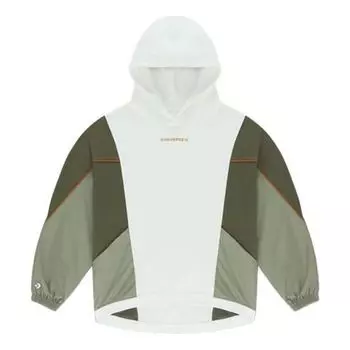 Толстовка Converse Character Irregular Contrasting Colors Knit Loose Hoodie Retro White 10021057-A02