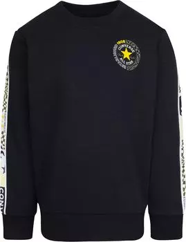 Толстовка Converse Chuck Patch Graphic Crew Neck Sweatshirt, черный