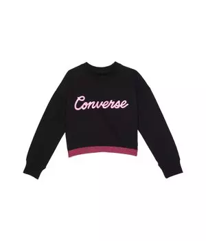 Толстовка Converse Kids, Script Cropped Crew