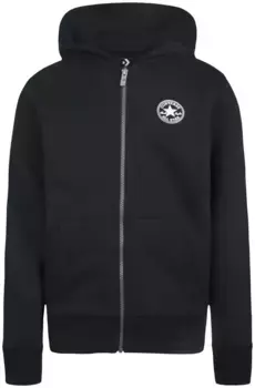 Толстовка Converse с капюшоном "CNVB FLEECE CTP CHEST CORE FZ", черный