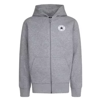 Толстовка Converse с капюшоном "CNVB FLEECE CTP CHEST CORE FZ", цвет Dk Grey Heat