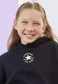 Толстовка Converse с капюшоном "для детей", черный