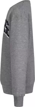 Толстовка Converse Side Split Wordmark Crew, цвет Dark Grey