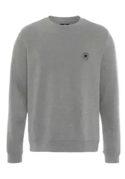 Толстовка Converse "STANDARD FIT CORE CHUCK PATCH CREW", серый