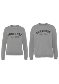 Толстовка Converse "UNISEX ALL STAR BRUSHED BACK FLEECE", серый
