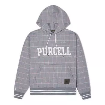 Толстовка Converse x Todd Snyder Crossover Series Plaid Po Sports Pullover Couple Style Gray, серый