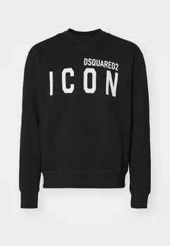 Толстовка COOL CREW NECK DSQUARED2 ICON, черный
