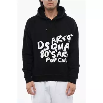 Толстовка Cool Fit D2 POP 80S из начесаного хлопка Dsquared2, Black