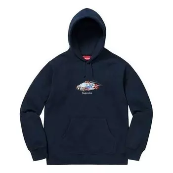 Толстовка cop car hooded sweatshirt 'black' Supreme, черный