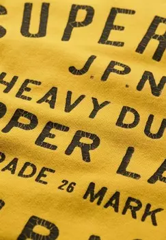 Толстовка COPPER LABEL GRAPHIC CREW Superdry, желтый