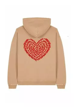 Толстовка CORAZON BACK EMBROIDERY UNISEX VINTAGE - Hoodie Mira Paris, бежевый