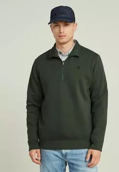 Толстовка CORE HALF ZIP G-STAR, оливковый