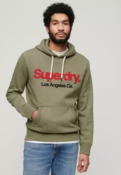 Толстовка CORE LOGO CLASSIC Superdry, цвет hushed olive green grit