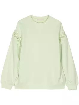 Толстовка Cori в технике кроше Ulla Johnson, зеленый