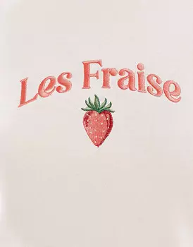 Толстовка Cotton On – Coconut с клубничным мотивом