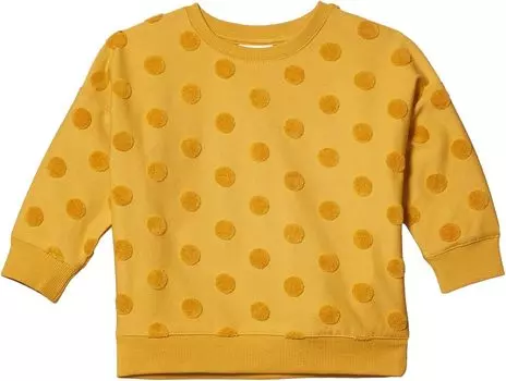 Толстовка COTTON ON Sage Crew, цвет Honey Gold/Textured Spots