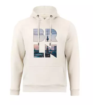 Толстовка Cotton Prime Skyline Hoodie Berlin Weltenbummler Kollektion, песочный