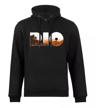 Толстовка Cotton Prime Skyline Hoodie Rio de Janeiro Weltenbummler Kollektion, черный