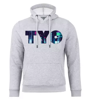 Толстовка Cotton Prime Skyline Hoodie Tokio Weltenbummler Kollektion, серый меланж