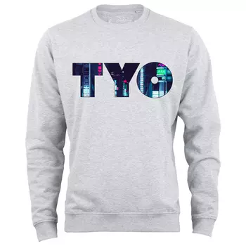 Толстовка Cotton Prime Skyline Tokio Weltenbummler Kollektion, серый меланж