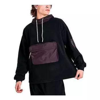 Толстовка counter climate pullover hoodie 'black' Converse, черный