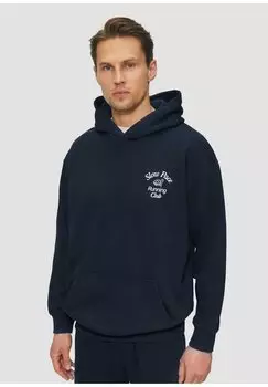 Толстовка COUPE REGULAR FIT AVEC BRODERIE s.Oliver, темно-синий