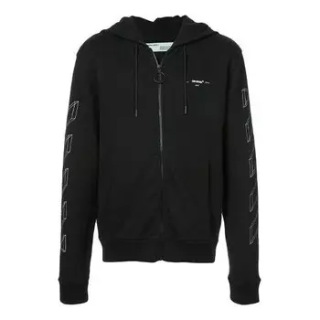 Толстовка covirgil abloh print men's normal size black Off-White, черный