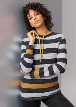 Толстовка CREATION L PREMIUM, цвет Schwarz-Ocker-Gestreift