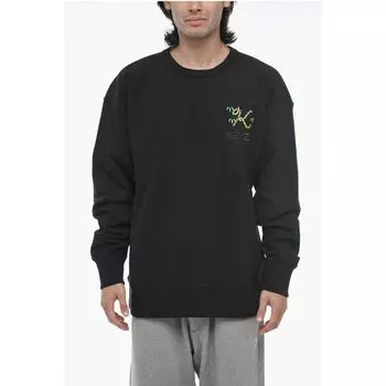 Толстовка CREST большого размера с вышитым логотипом Kenzo, Black