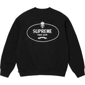 Толстовка Crest Crewneck FW24 Supreme, красный/красный
