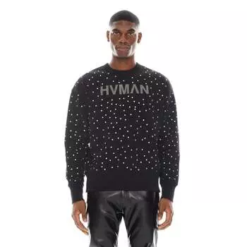 Толстовка Crew черного цвета HVMAN
