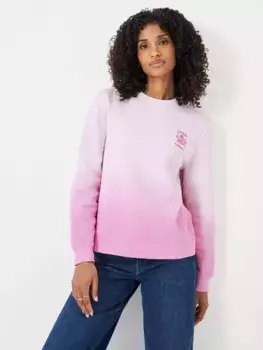 Толстовка Crew Clothing Ombre Crew Neck, цвет light/pink