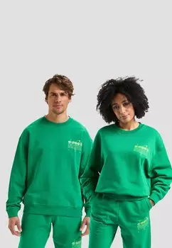 Толстовка Crew Manifesto Diadora, цвет green dark green