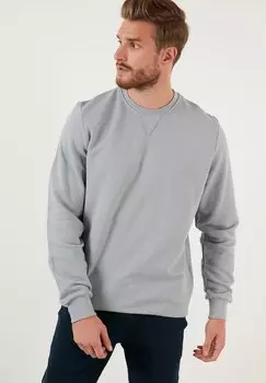 Толстовка CREW NECK BASIC Buratti, цвет light grey