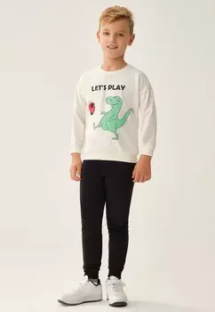 Толстовка CREW NECK LONG SLEEVE ANIMAL DAGI, белый