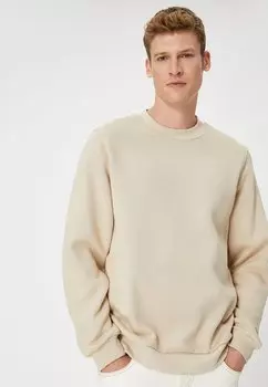 Толстовка Crew Neck Long Sleeve Basic Koton, бежевый