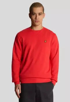 Толстовка CREW NECK Lyle & Scott, красный