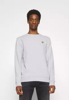 Толстовка CREW NECK Lyle & Scott, светло-серый меланжевый